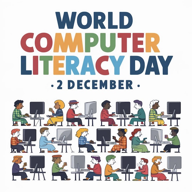 Photo design for world computer literacy day