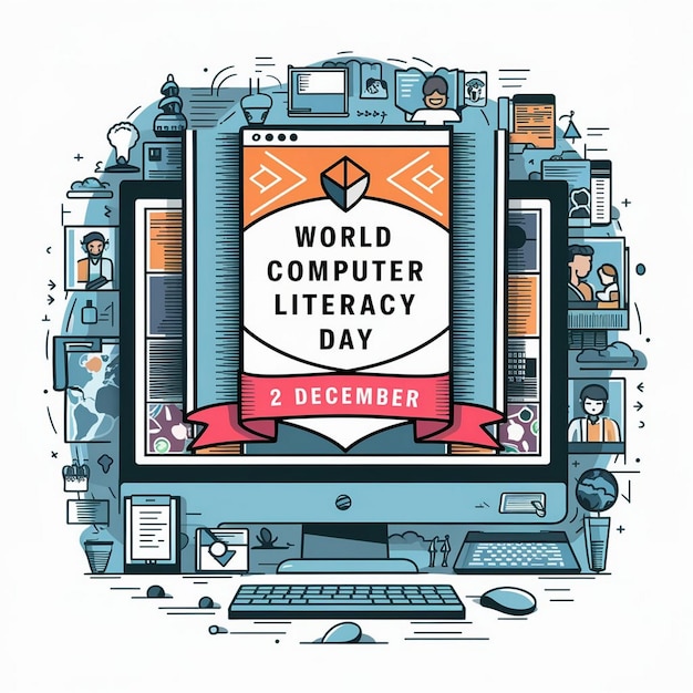 Photo design for world computer literacy day