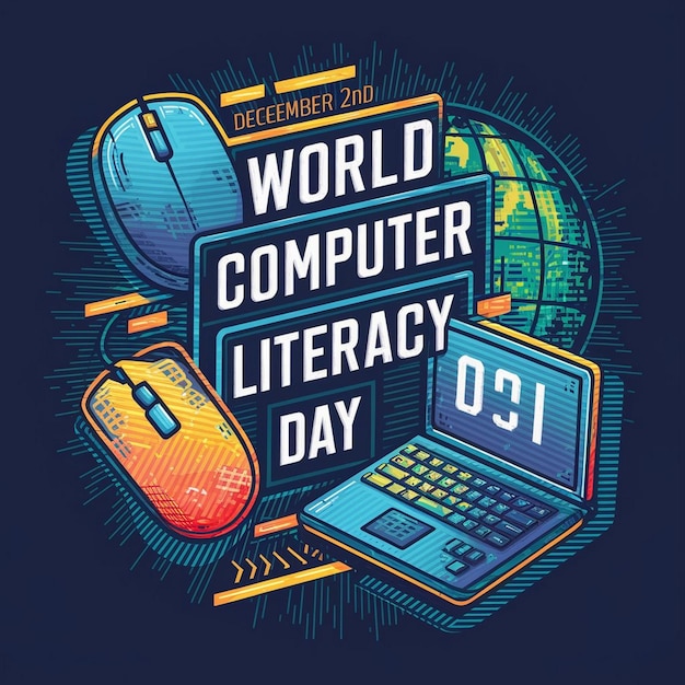 Photo design for world computer literacy day