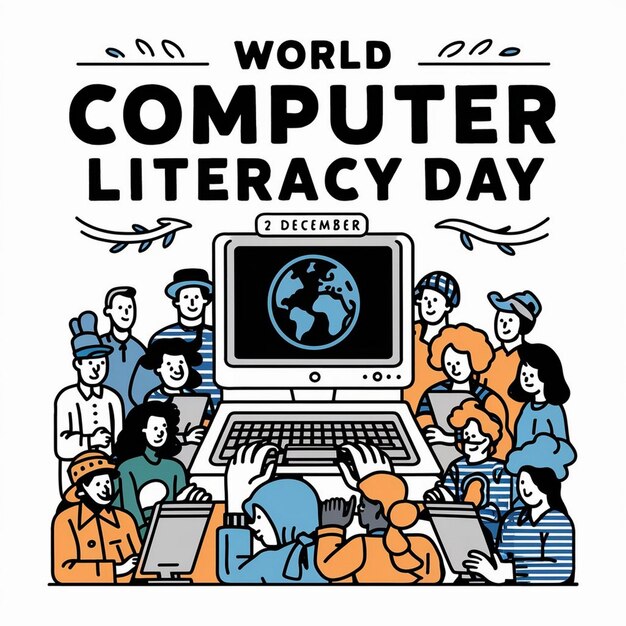 Design For World Computer Literacy Day