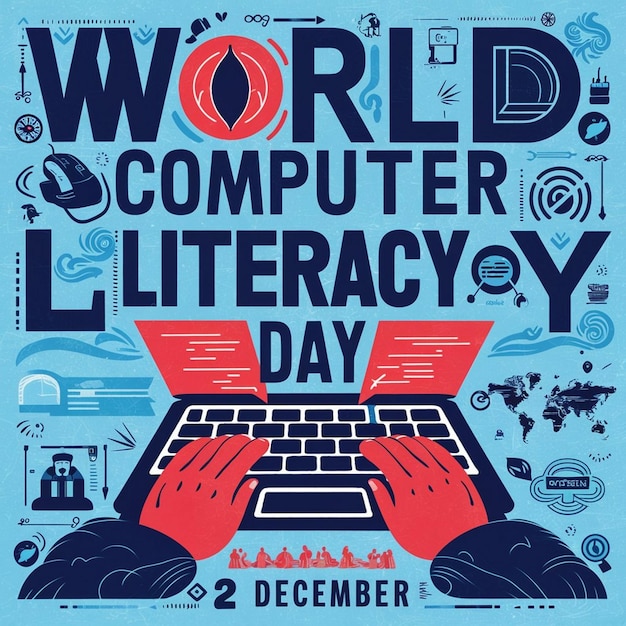 Photo design for world computer literacy day