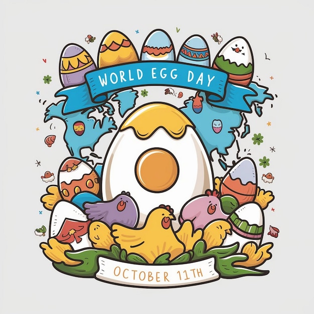 Photo design for world egg day 2024