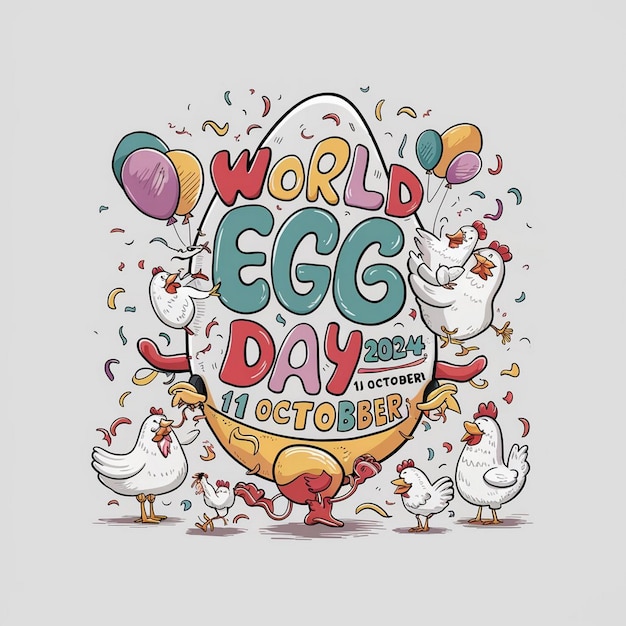 Photo design for world egg day 2024