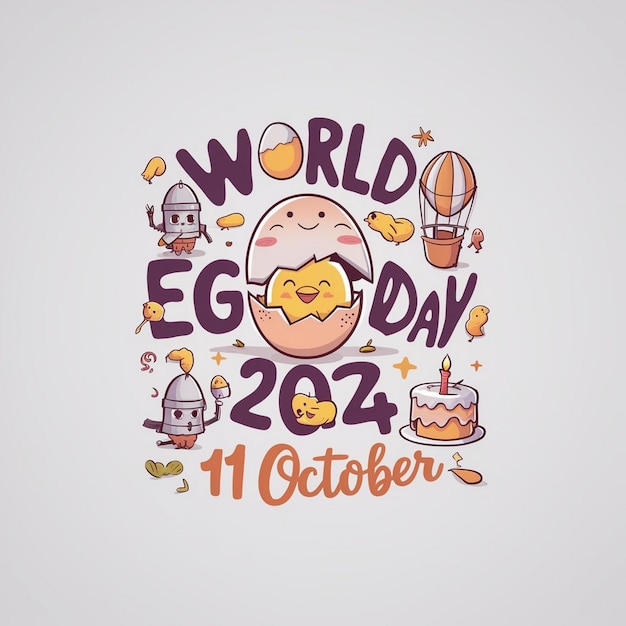 Photo design for world egg day 2024