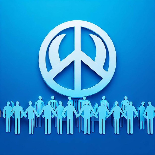 Design for World Humanitarian Day International Peace Day and World Population Day