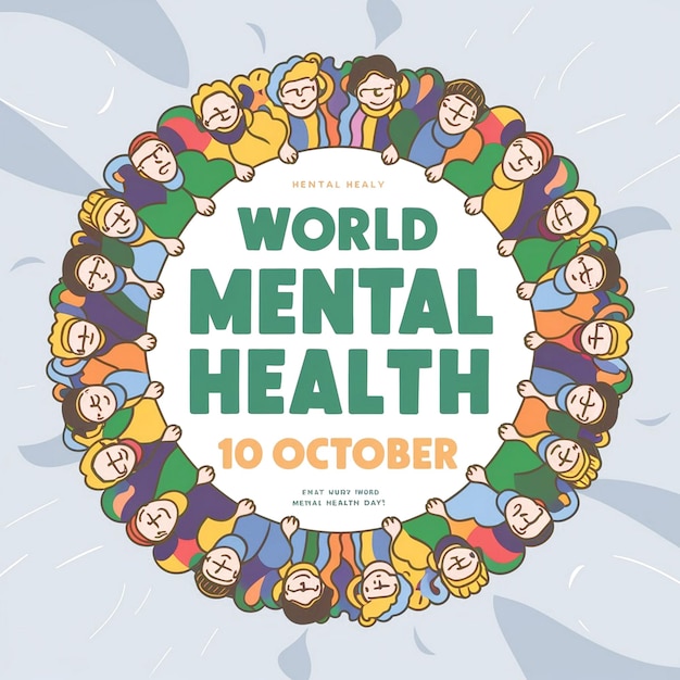 Photo design for world mental health day