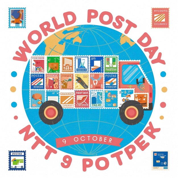 Photo design for world post day