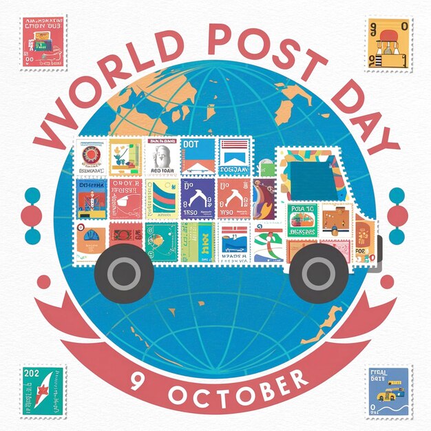 Photo design for world post day