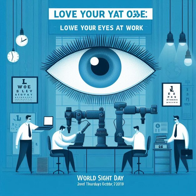 Photo design for world sight day celebration