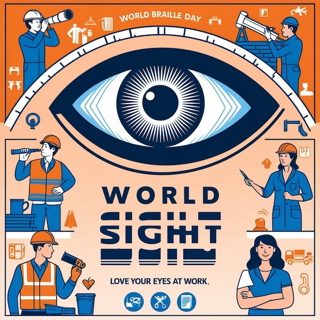 Photo design for world sight day celebration