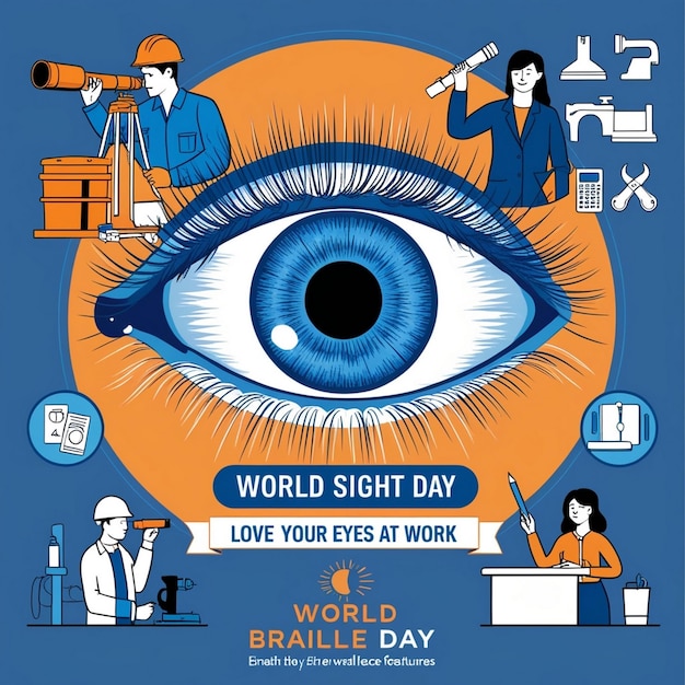 Photo design for world sight day celebration