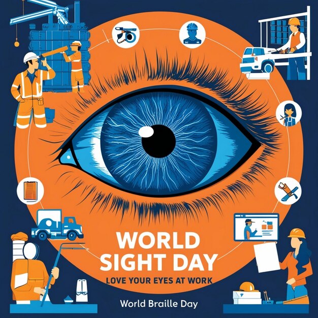 Photo design for world sight day celebration