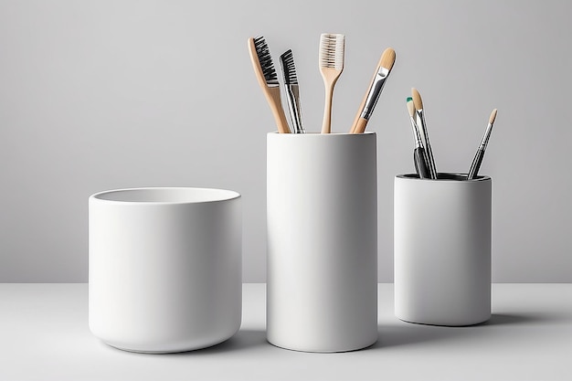 Design Your Holder Toothbrush Holder Mockup with Blank Space