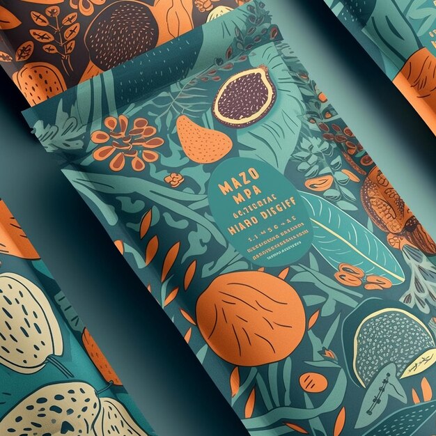 Designed coffee packaging photo