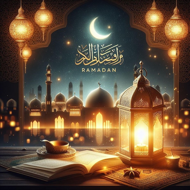 Designed An Islamic illustration for Mahe Ramadan Kareem and Eid ul Fitr