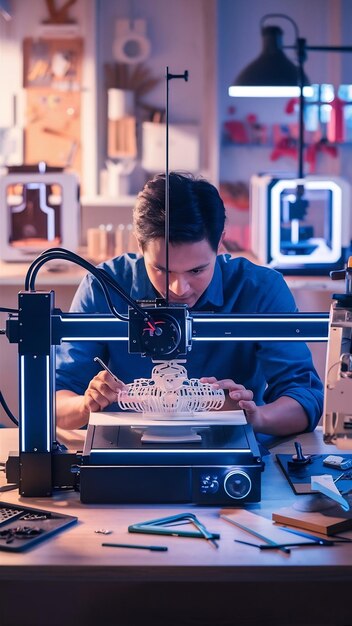 Photo designer using a 3d printer