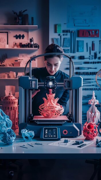 Photo designer using a 3d printer