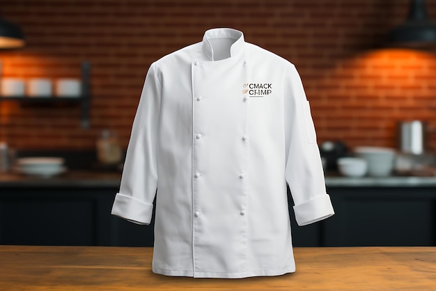 Designing Flavor Innovative Plain Chef Jacket Mockups for Culinary Creativity