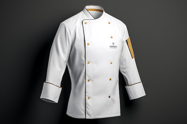 Designing Flavor Innovative Plain Chef Jacket Mockups for Culinary Creativity