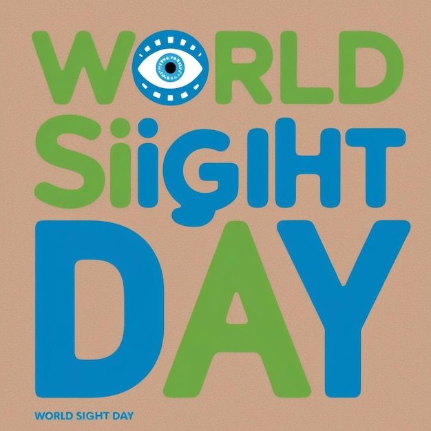 Photo designing posters for world sight day