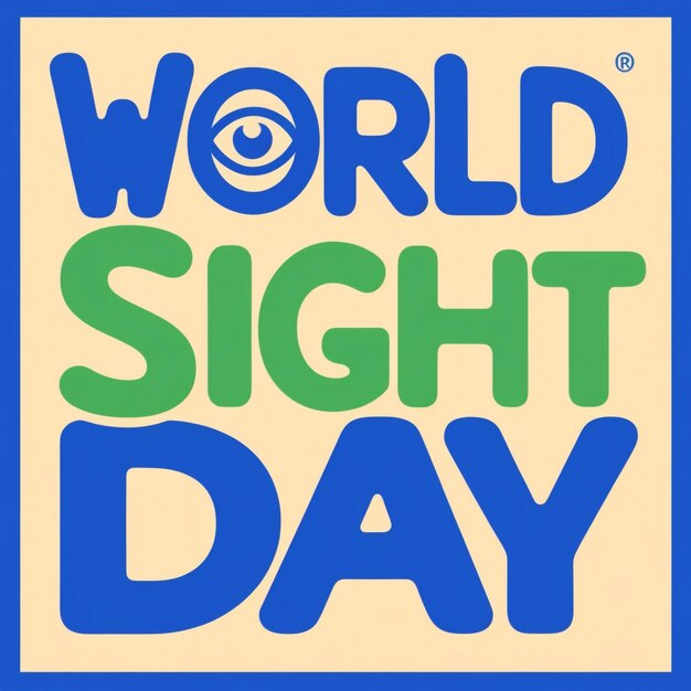 Photo designing posters for world sight day