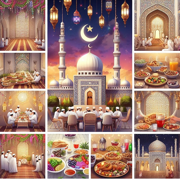 Designs for Islamic events like Ramadan EidulFitr EidulAzha etc