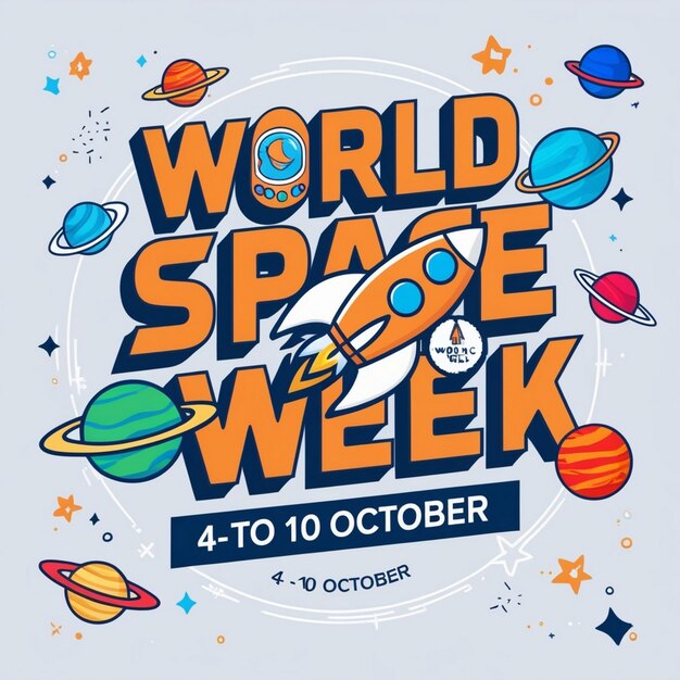 Photo designs for world space week celebrations