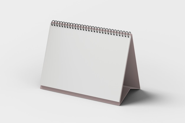 Photo desk calendar blank mockup