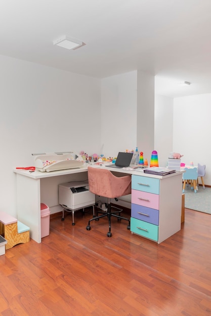 Desk of a pediatric doctor's office