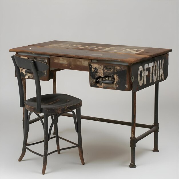 A Desk With A Chair That Says Quot Office Quot On It