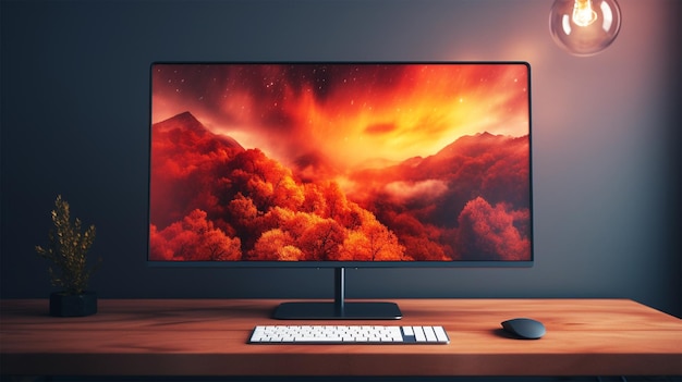 Desktop screen mockup