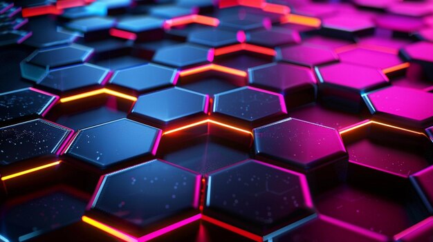 Photo desktop wallpaper featuring interlocking hexagonal grids