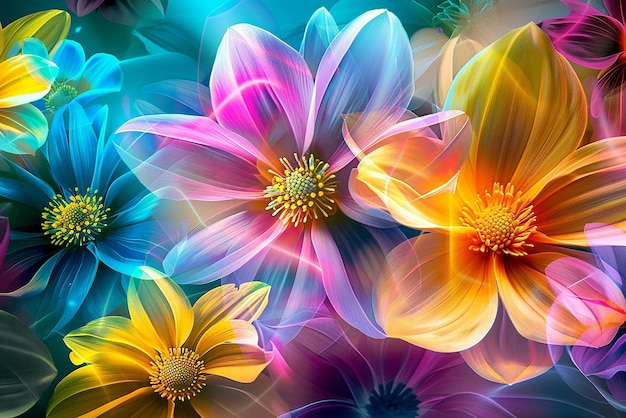 Desktop Wallpaper Vibrant Colorful and Dynamic Flower Collection