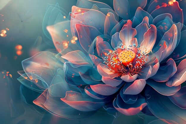 Desktop wallpaper with modern artistic abstract flower designs