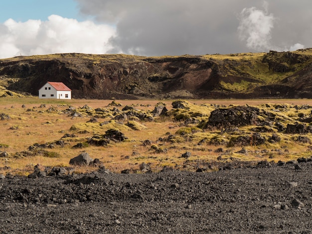 Desolate landscape in Iceland