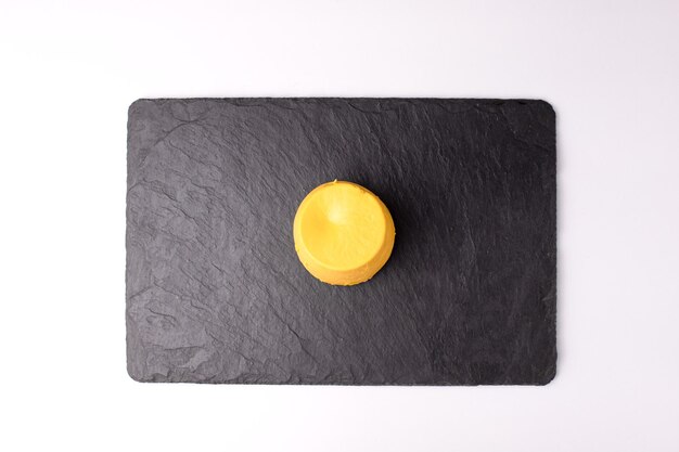 Dessert lemon dessert food on a white background isolated