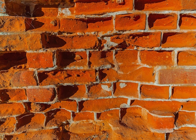 Destroyed brick wall