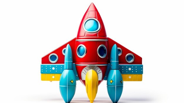 Photo detachable boosters toy rocket ship