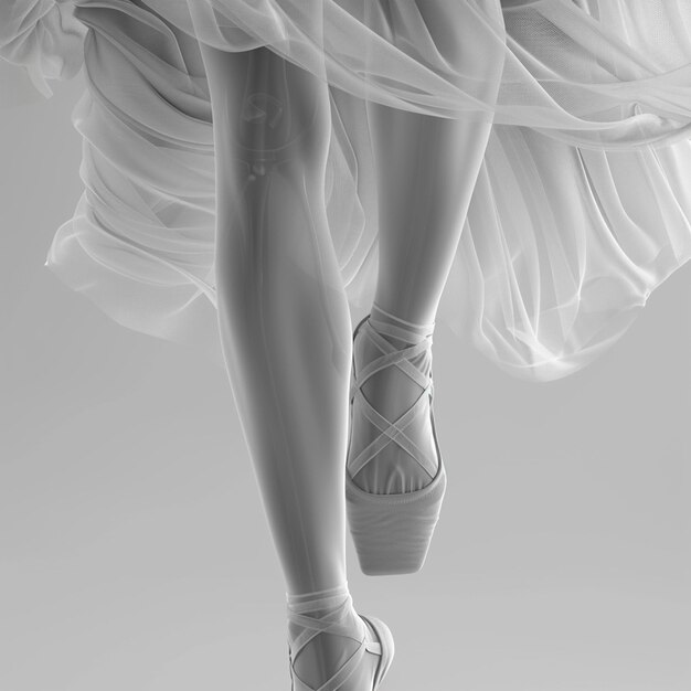 Photo detail of ballet dancers feet