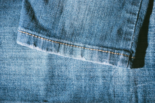 Detail of Blue Jeans denim texture background