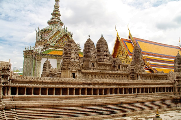 Detail of Grand Palace in Bangkok Thailand