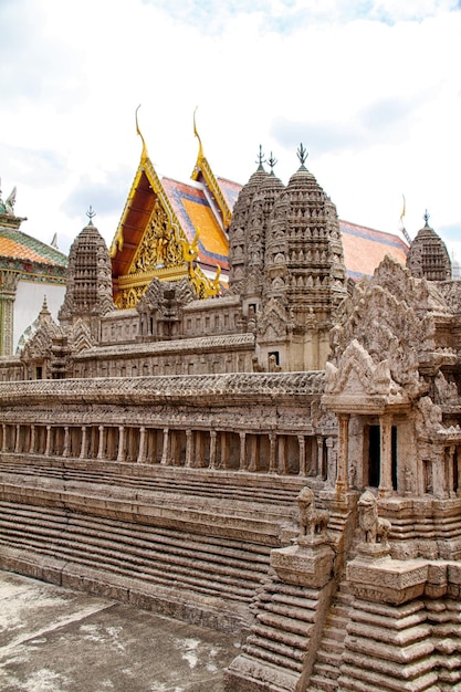 Detail of Grand Palace in Bangkok Thailand