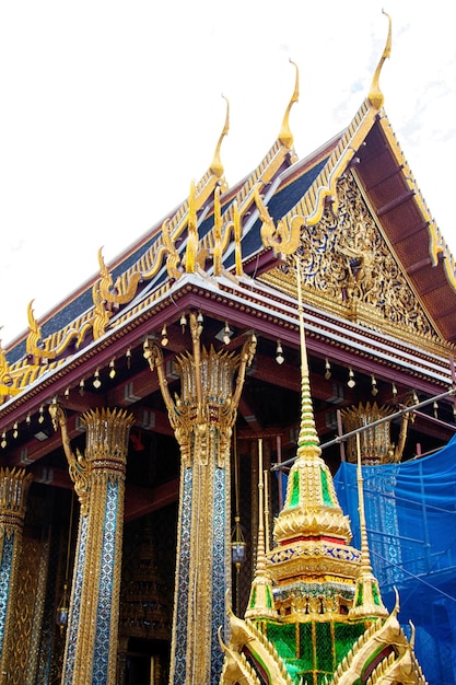 Detail of Grand Palace in Bangkok Thailand