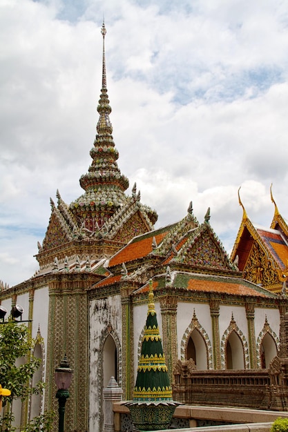 Detail of Grand Palace in Bangkok Thailand