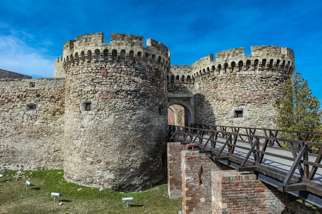 Detail of the Kalemegdan fortress in Belgrade, Serbia