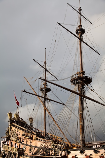 Detail of Neptune Galleon, used by R. Polansky for the movie Pirates