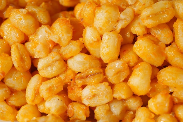 Detail shot of bulgur rice on a plate