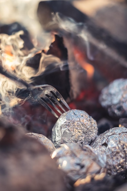 Detail shot of food on glass