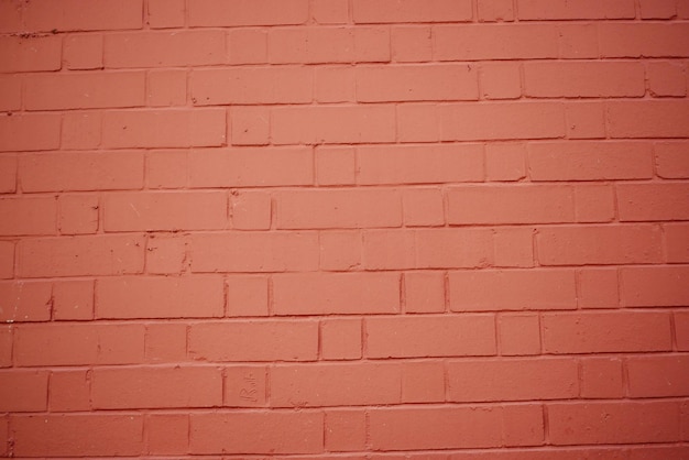 Detail show of red color brick wall