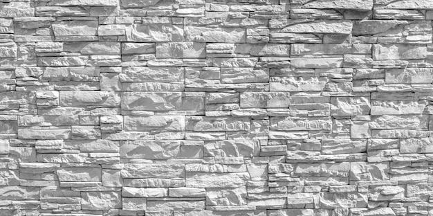 Detail of a stone wall with different size of rock